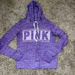 Pink zip up hoodie